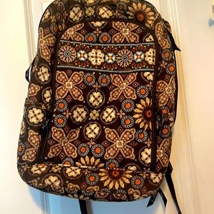 Vera Bradley brown backpack, slightly used.
